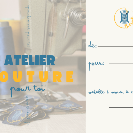 carte cadeau atelier couture