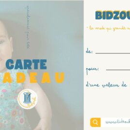 carte cadeau, à offrir avec un bébé aux yeux bleus